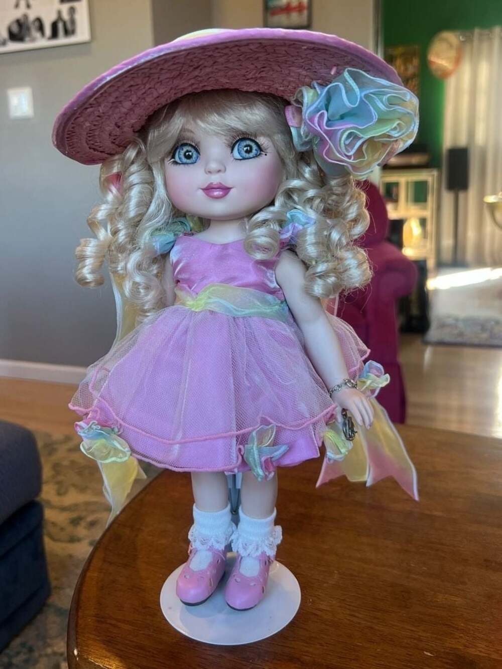 Marie Osmond Adora Belle Easter Bonnet On It 12" Porcelain Limited Edition Doll